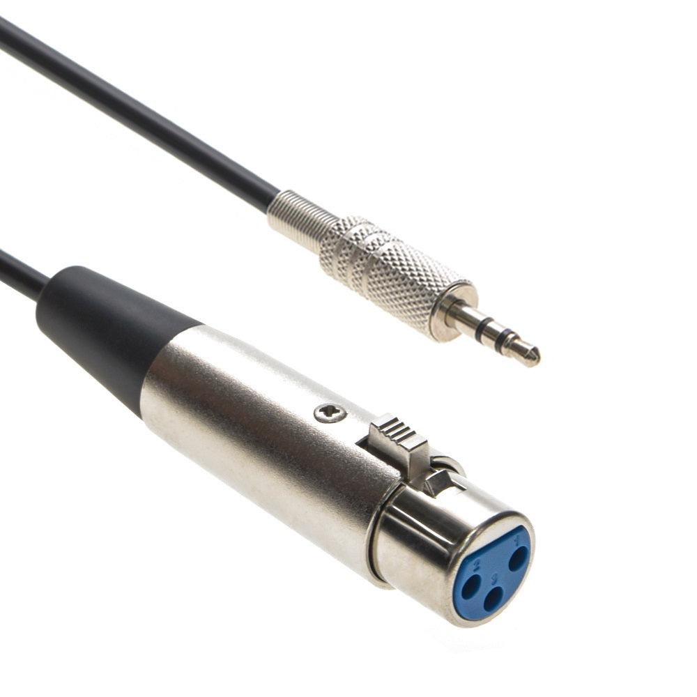 XLR Female to 3.5mm Stereo TRS (Balanced Audio) Male Cable XLR Female to 3.5mm Stereo TRS (Balanced Audio) Male Cable